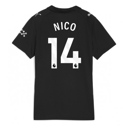 Stroje piłkarskie Manchester City Nico Gonzalez #14 Koszulka Wyjazdowej dla damskie 2025-26 Krótki Rękaw